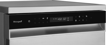 Посудомоечная машина Weissgauff DW 6138 Inverter Touch Inox нержавеющая сталь (полноразмерная) инвертер