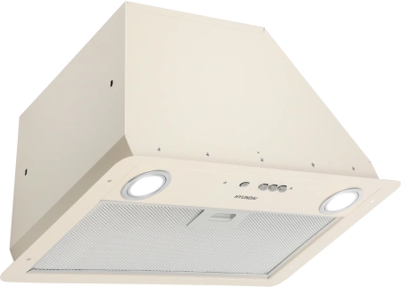 Вытяжка встраиваемая Hyundai HBB 6035 BE бежевый управление: кнопочное (1 мотор)
