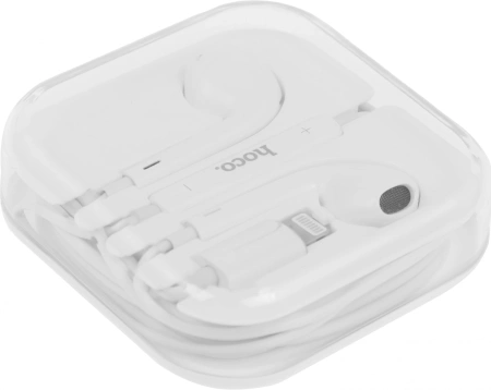 Гарнитура вкладыши Hoco L7 Plus 1.2м белый проводные