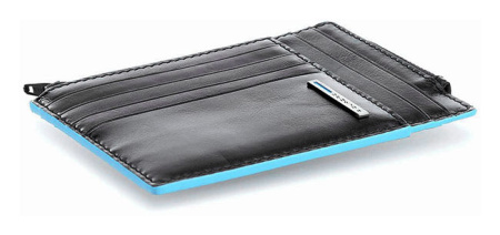 Чехол для кредитных карт Piquadro Blue Square PU1243B2R/N черный натур.кожа