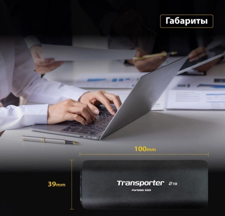 Накопитель SSD Patriot USB-C 512GB PTP512GPEC Transporter 2.5" черный