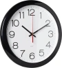 Часы настенные аналоговые Бюрократ WallC-R78PN D29см черный (WALLC-R78PN29/BLACK)
