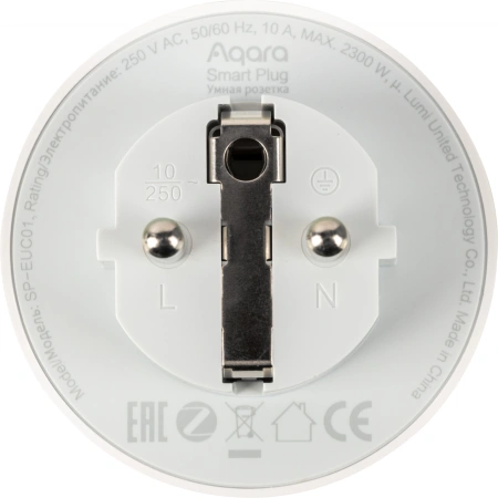 Умная розетка Aqara Smart Plug EU белый (SP-EUC01)