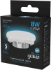 Лампа светодиодная Gauss 108008308 8Вт цок.:GX53 таблетка 150B 6500K св.свеч.бел.хол. GX53 (упак.:1шт)