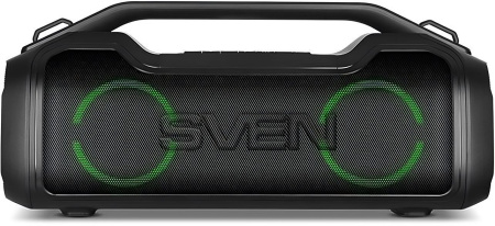 Колонка порт. Sven PS-390 черный 50W 2.0 BT/3.5Jack/USB 10м 3600mAh (SV-021306)