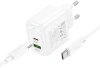 Сетевое зар./устр. Hoco CS54A Surplu 20W 3A (PD+QC) USB-A/Type-C универсальное белый (31532)