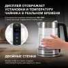 Чайник Hyundai HYK-G5607 1.7л. 2200Вт черный/серебристый (стекло)