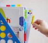 Закладки самокл. разделители пластиковые Stick`n 21359 37x50мм 3цв.в упак. 10лист с цветным краем на линейке европодвес