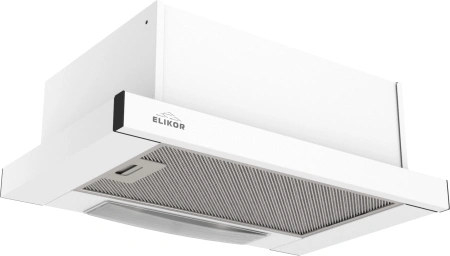 Вытяжка встраиваемая Elikor Slide 50П-430 белый управление: кнопочное (1 мотор)
