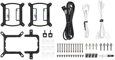 Система водяного охлаждения Thermaltake TH420 V2 Ultra Snow Edition ARGB Soc-AM5/AM4/1200/1700/1851 белый 4-pin 34.7dB Al+Cu LCD Ret (CL-W407-PL14SW-A)
