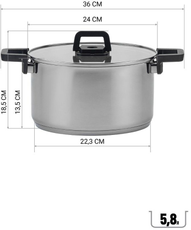 Набор посуды Polaris Fold&Keep 6S 6 предметов (018551)