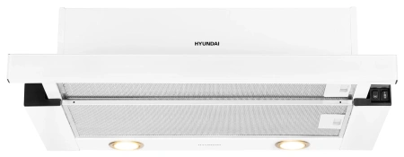Вытяжка встраиваемая Hyundai HBH 6236 WG белый управление: кулисные переключатели (1 мотор)