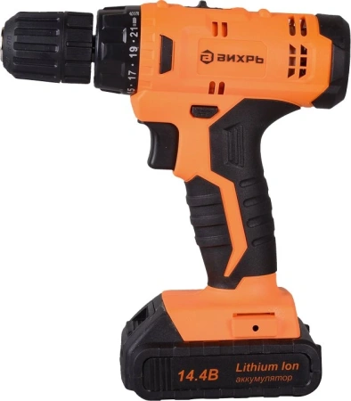 Дрель-шуруповерт Вихрь ДА-14,4Л-2К аккум. патрон:быстрозажимной (кейс в комплекте) (72/14/8)