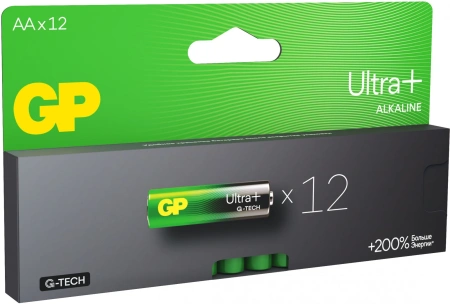 Батарея GP Ultra Plus Alkaline 15AUPA21-2CRB12 AA (12шт) блистер