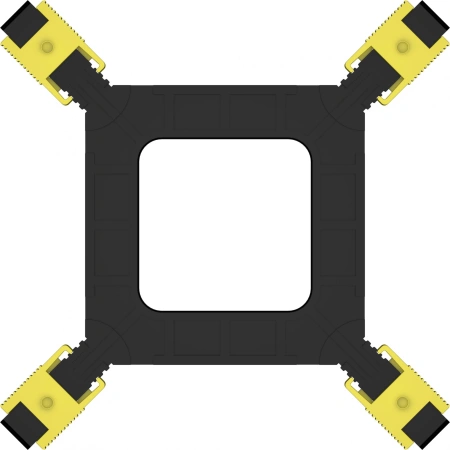 Устройство охлаждения(кулер) PcCooler R95S-I Soc-1200/1700/1851 серебристый/черный 4-pin 31.1dB Al 95W 360gr Ret (R95S-XXNIXX-CL)