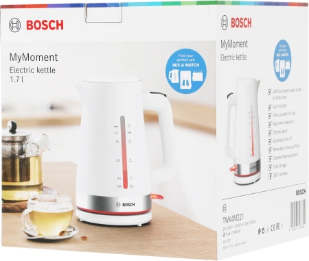 Чайник Bosch TWK4M221 1.7л. белый