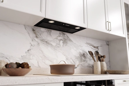 Вытяжка встраиваемая Elikor Cube 60П-1000 черный управление: кнопочное