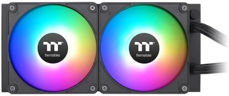 Система водяного охлаждения Thermaltake TH280 V2 Ultra EX ARGB Soc-AM5/AM4/1200/1700/1851 черный 4-pin 30.7dB Al+Cu LCD Ret (CL-W416-PL14SW-A)