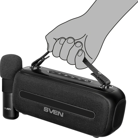 Колонка порт. Sven PS-235 черный 12W 2.0 BT 3600mAh (SV-022075)