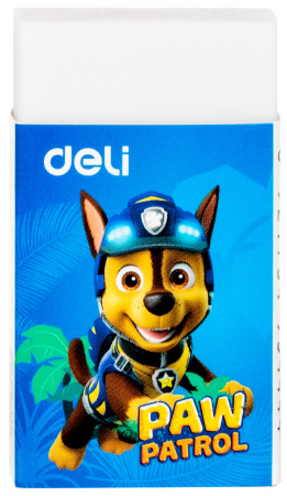 Ластик Deli Paw Patrol EH308 45х25х12мм ПВХ ассорти картонный дисплей (1шт)