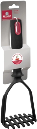 Картофелемялка Rondell Urban RD-619 черный/красный упак.:картонная подложка