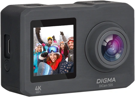 Экшн-камера Digma DiCam 520 серый