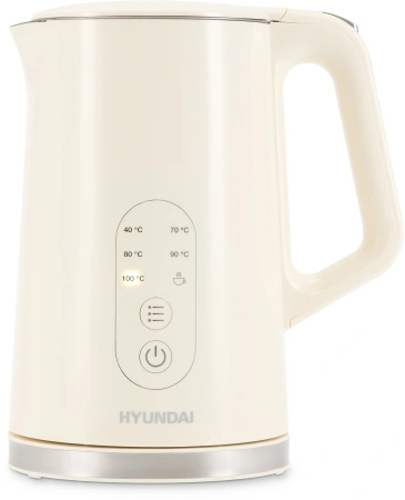 Чайник Hyundai HYK-S3605 1.7л. 2200Вт кремовый (металл)