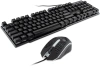 Клавиатура + мышь Оклик 400GMK клав:черный мышь:черный USB LED (1546779)