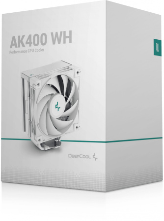 Устройство охлаждения(кулер) Deepcool AK400 WH Soc-AM5/AM4/1151/1200/1700 4-pin 29dB Al+Cu 220W 661g