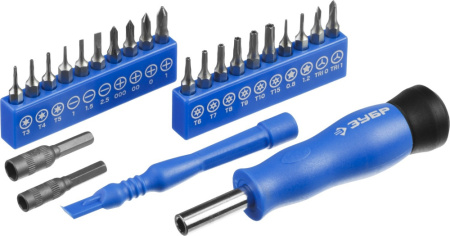 Отвертка Зубр Профессионал 25648-H24 в компл.:24 предмета жесткий кейс