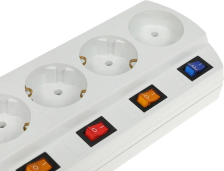 Сетевой фильтр Most EHV 5м (5 розеток) белый (коробка)