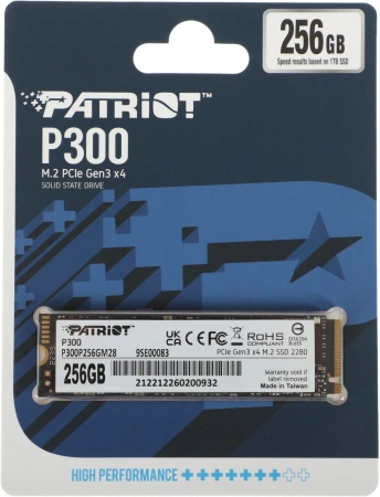 Накопитель SSD Patriot PCI-E 3.0 x4 256Gb P300P256GM28 P300 M.2 2280