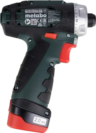 Дрель-шуруповерт Metabo PowerMaxx BS Basic аккум. патрон:быстрозажимной (кейс в комплекте) (600080500)