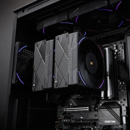 Устройство охлаждения(кулер) Thermalright Phantom Spirit 120 EVO ARGB Soc-AM5/AM4/1200/1700/1851 черный 4-pin 27dB Al+Cu 765gr Ret (PS120-EVO)