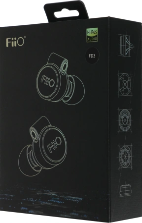 Наушники вкладыши Fiio FD3 1.2м черный/медный проводные в ушной раковине (80001656)