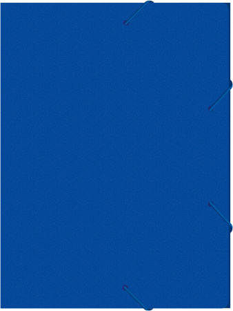 Папка-короб на резинке Бюрократ -BA40/07BLUE пластик 0.7мм корешок 40мм A4 синий
