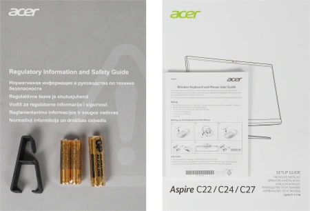 Моноблок Acer Aspire C24-1800 23.8" Full HD i3 1315U (1.2) 16Gb SSD512Gb UHDG CR Eshell GbitEth WiFi BT 65W клавиатура мышь Cam черный 1920x1080