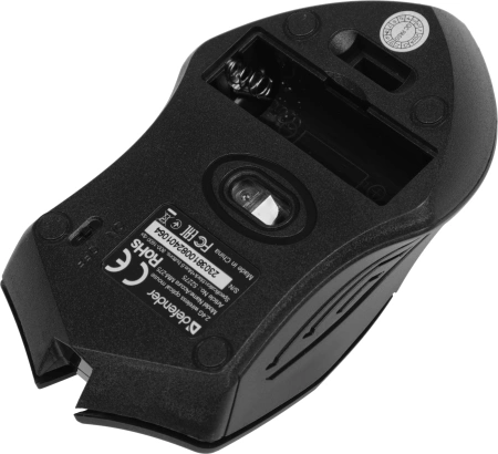 Мышь Defender Accura MM-275 черный/синий оптическая 1600dpi беспров. USB 5but (52275)