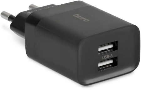 Сетевое зар./устр. Buro BUWE1 10.5W 2.1A 2xUSB универсальное черный (BUWE10S200BK)