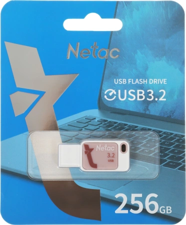 Флеш Диск Netac 256Gb UA31 NT03UA31N-256G-32PK USB3.2 розовый