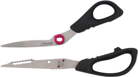 Ножницы кухонные Rondell Craft RD-1863 215мм реж.ч.86мм черный