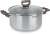 Кастрюля Rondell Fest RDS-1323 4.8л. d=24см (с крышкой) стальной
