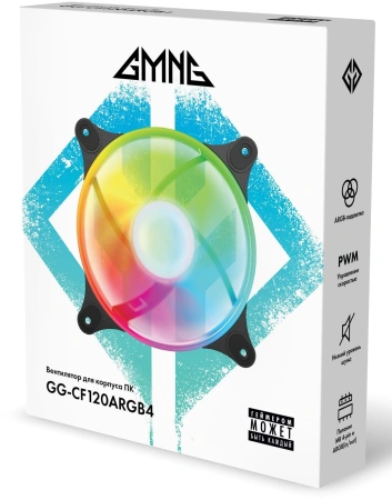 Вентилятор GMNG GG-CF120ARGB4-PWMBK 120x120 4-pin LED Ret