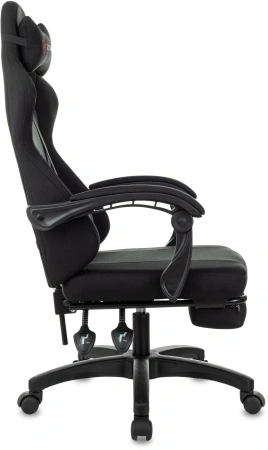 Кресло игровое Zombie Weaver черный с подголов. крестов. пластик подст.для ног пластик черный