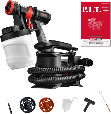 Краскопульт P.I.T. PSG3022-C 600Вт бак:900мл 1000мл/мин