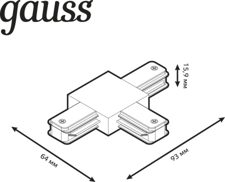 Соединитель Gauss TR110 белый