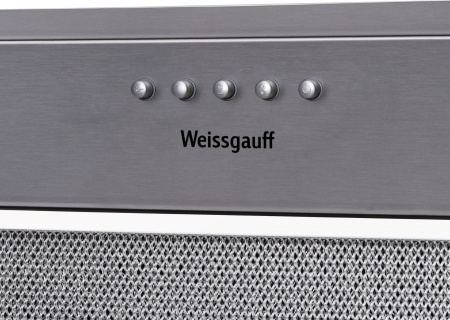 Вытяжка встраиваемая Weissgauff Alpha 50 PB IX нержавеющая сталь управление: кнопочное (1 мотор)