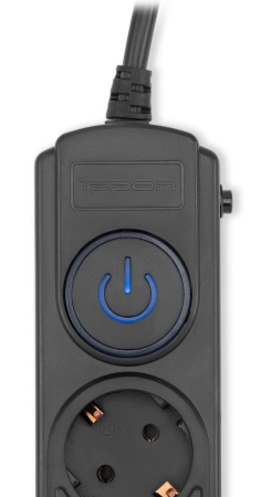 Сетевой фильтр Ippon BK-6-EU-1.8-16-B 1.8м (6 розеток) черный (коробка)