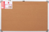 Доска пробковая Deli E39053 пробка коричневый 60x90см алюминиевая рама