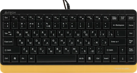 Клавиатура + мышь A4Tech Fstyler F1110 клав:черный/желтый мышь:черный/желтый USB Multimedia (F1110 BUMBLEBEE)